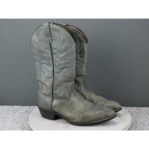 Palomino Vintage Cowboy Boots Mens Size 11 Gray Leather Western